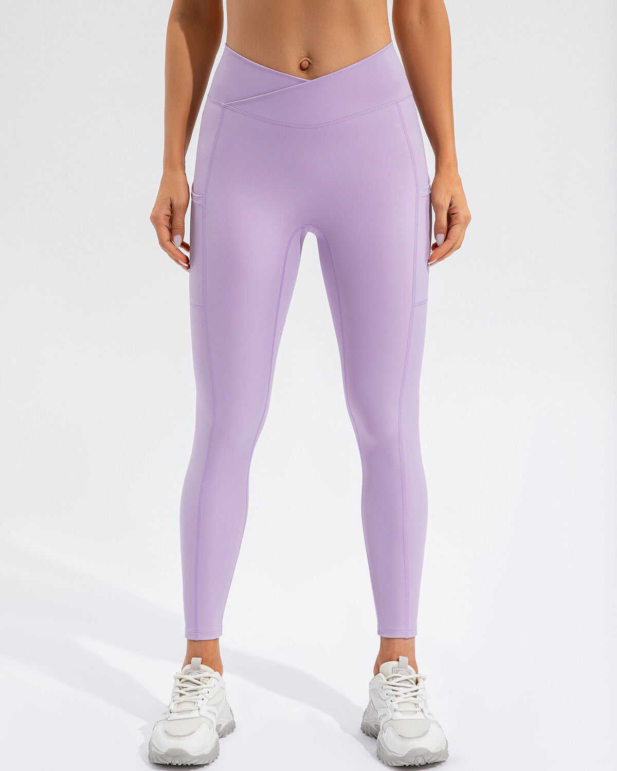 Sophie Scrunch Leggings mit Taschen - Lila
