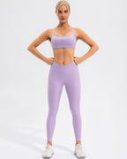 Sophie Scrunch Leggings mit Taschen - Lila