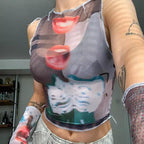 “Talk To Me” Y2K Mesh 2 Piece Set