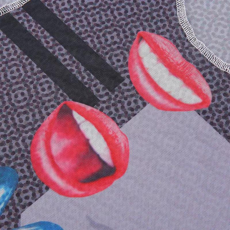 “Talk To Me” Y2K Mesh 2 Piece Set