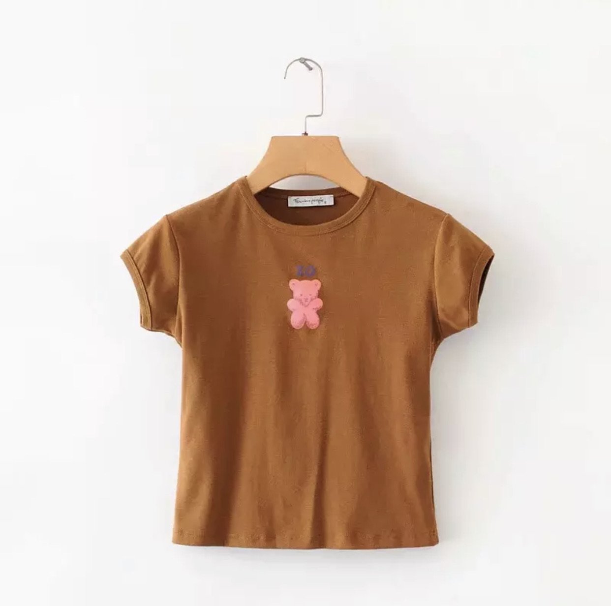 Maglietta vintage marrone per neonati "Teddy Bear"