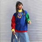 “Very Cool” 80s Colorblocked” Top