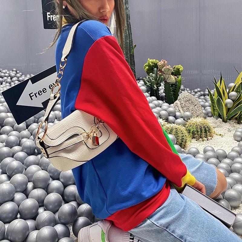 “Very Cool” 80s Colorblocked” Top