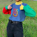 “Very Cool” 80s Colorblocked” Top