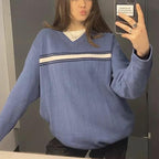 Vintage Dad Sweater In Blue