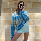 Vintage Pastel Plaid Pullover