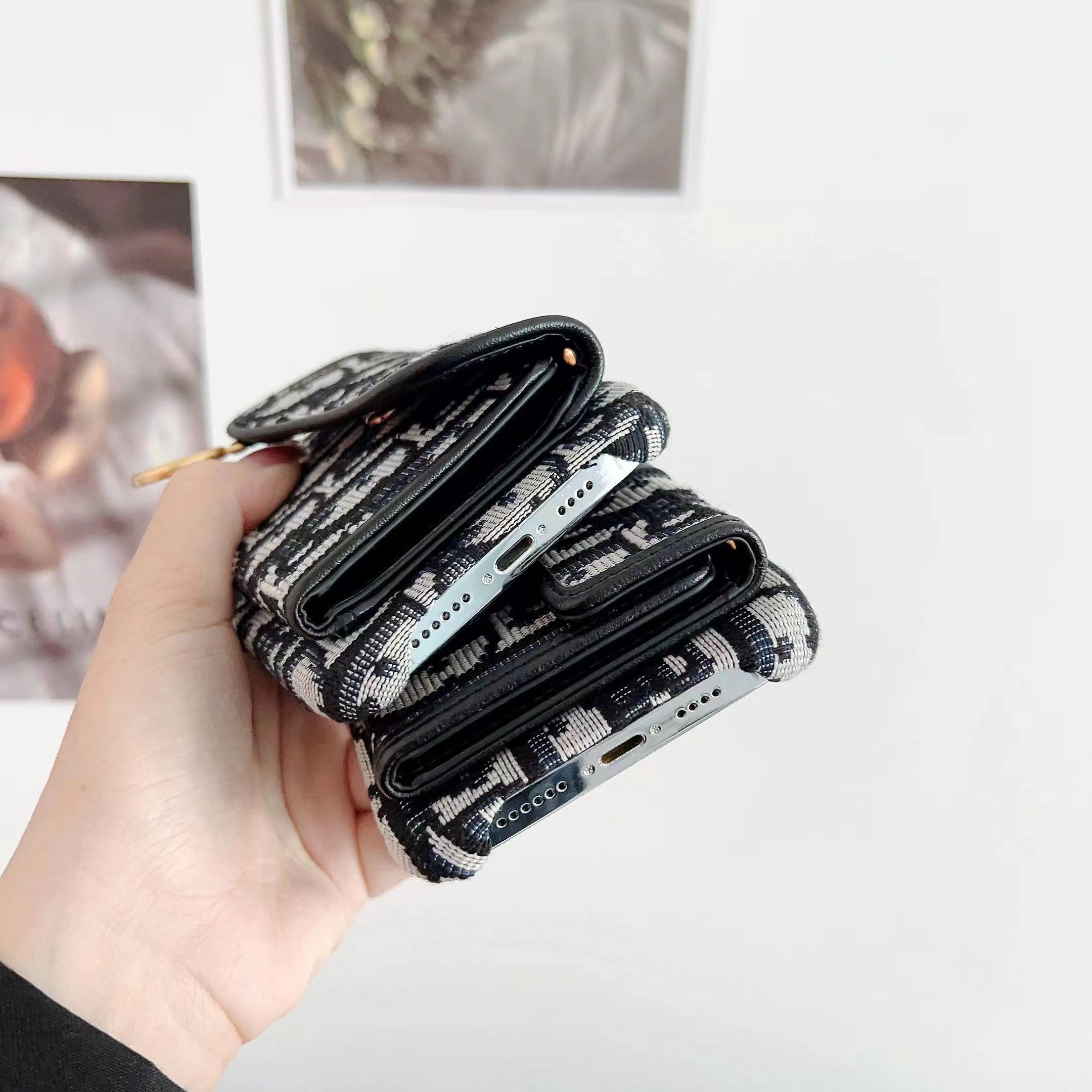 Custodia Galaxy nera alla moda per Samsung