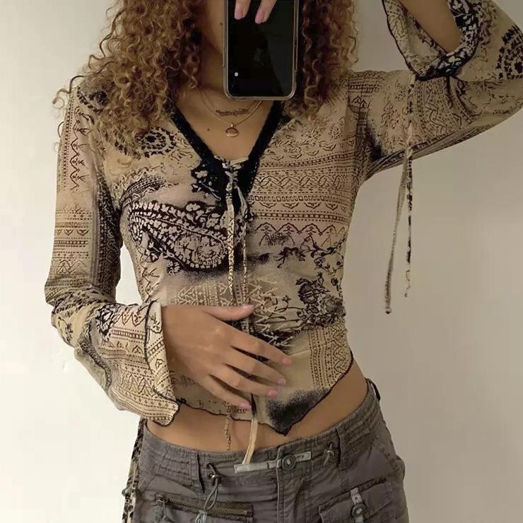 Maglia a maniche lunghe "Wild" Y2K