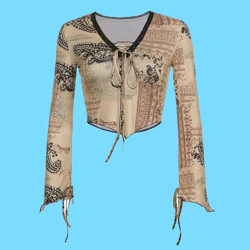 Maglia a maniche lunghe "Wild" Y2K