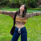 Y2K Knit Cropped Sweater