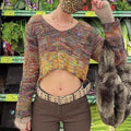 Y2K Knit Cropped Sweater