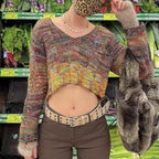 Y2K Knit Cropped Sweater