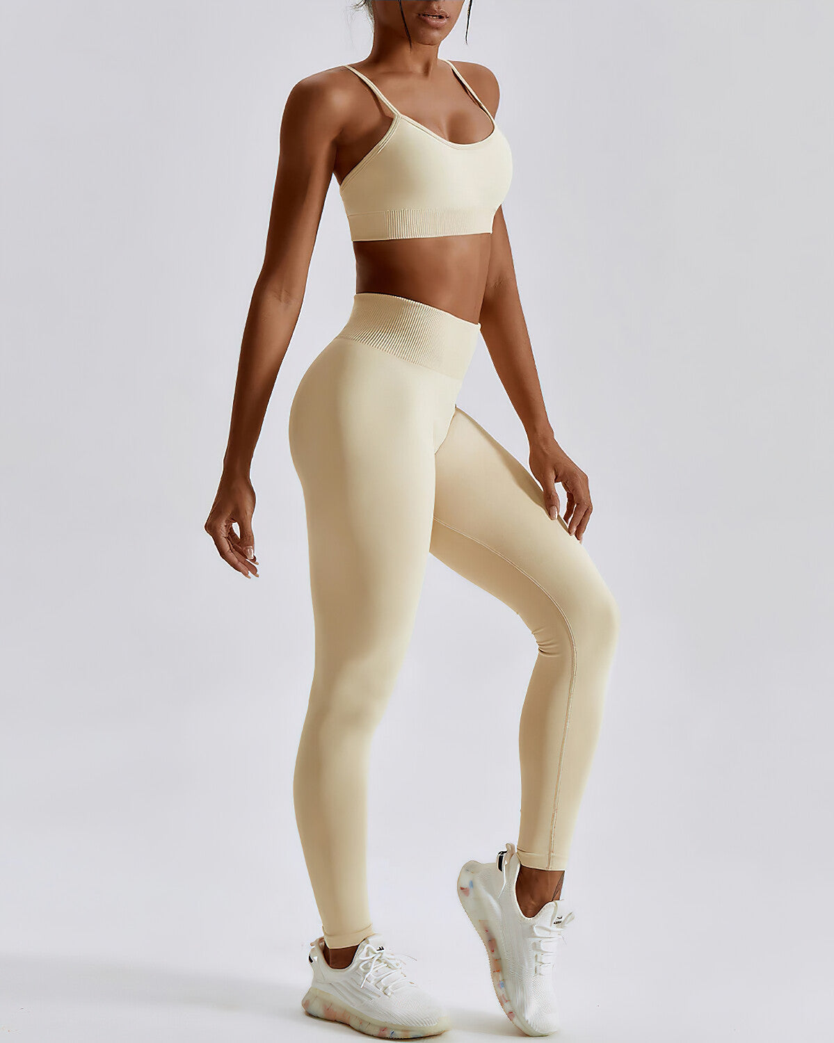 Zuri Nahtlose Leggings - Beige