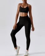 Zuri Seamless Leggings - Schwarz