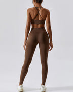 Zuri Seamless Leggings - Dark Brown