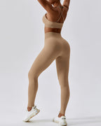Zuri Nahtlose Leggings - Hellbraun