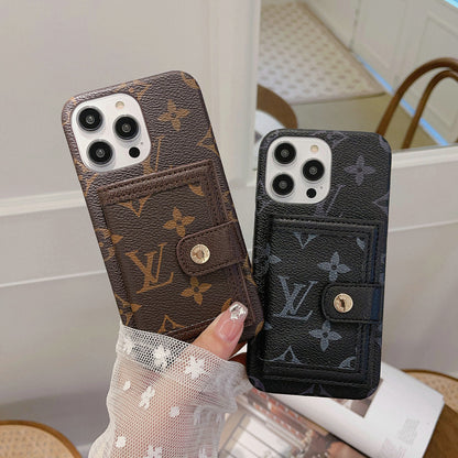 Summer Card Holder Phone Case For iPhone