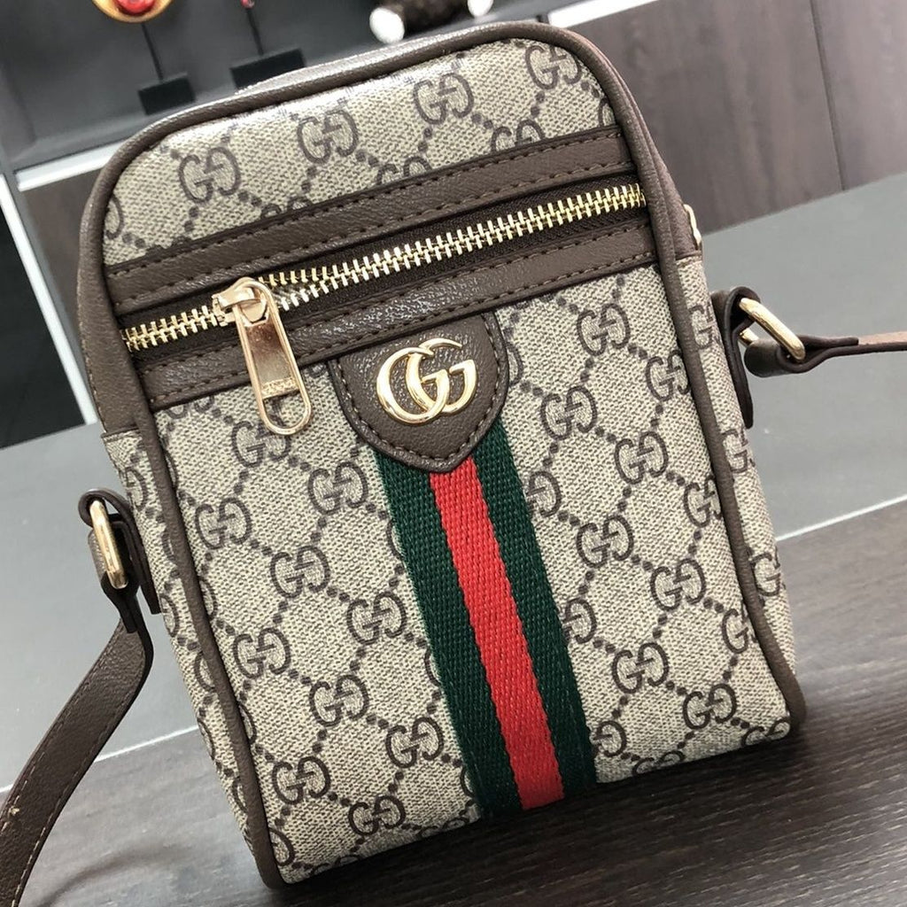 Trendy Graue Handytasche mit Münzfach 