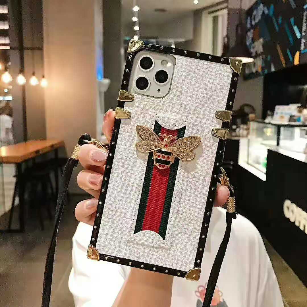 Crystal Bee Square Phone Case For iPhone - ERPOQ
