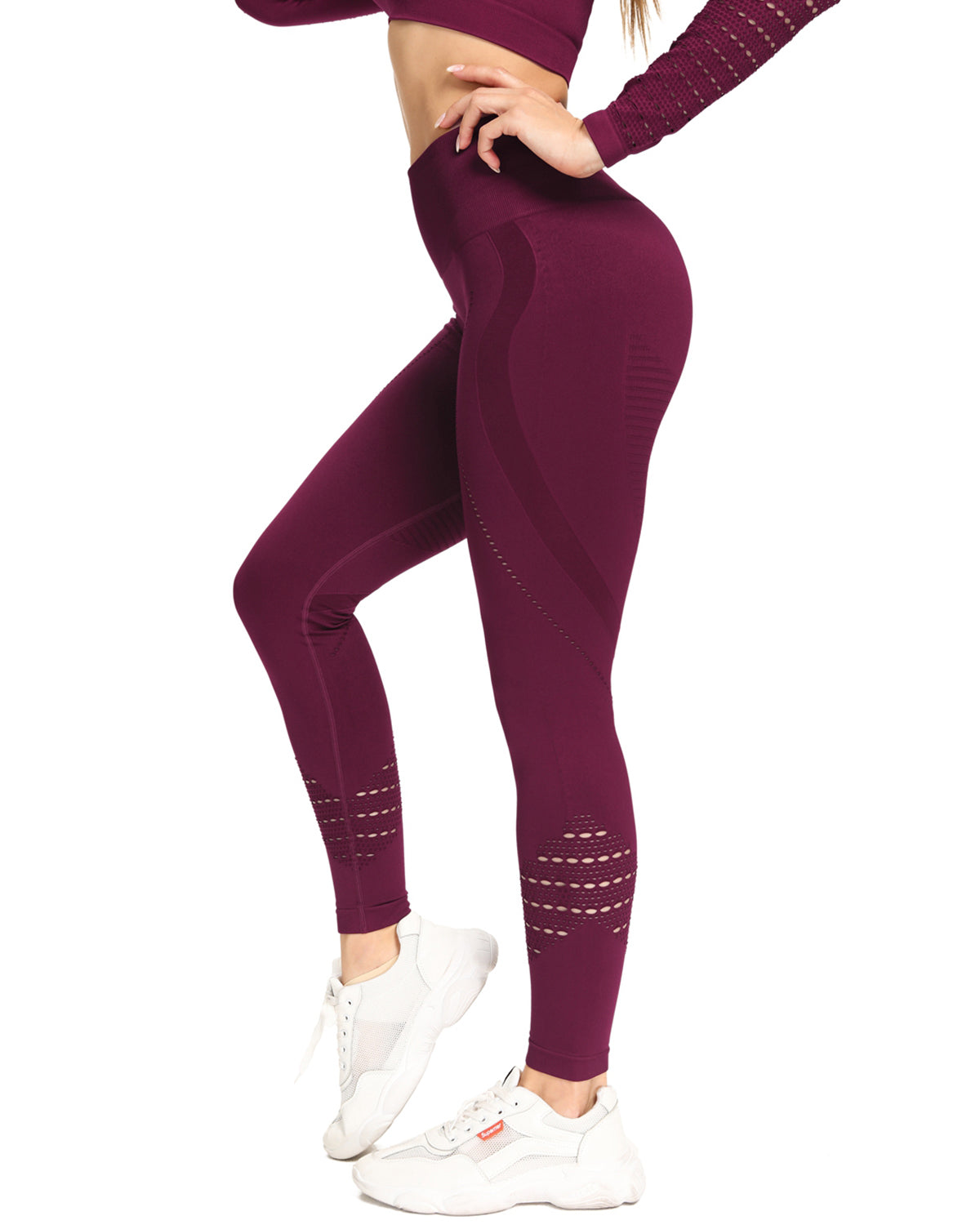 Catriona Nahtlose Leggings - Rot