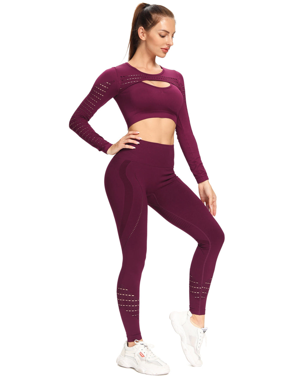 Catriona Nahtlose Leggings - Rot