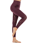 Chantele – Leggings mit Hohlsaum – Rot