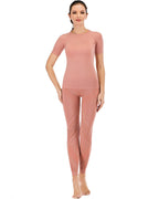 Chantele – Leggings mit Hohlsaum – Rosa