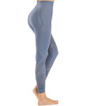 Chantele – Leggings mit Hohlsaum – Blau
