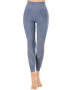 Chantele – Leggings mit Hohlsaum – Blau