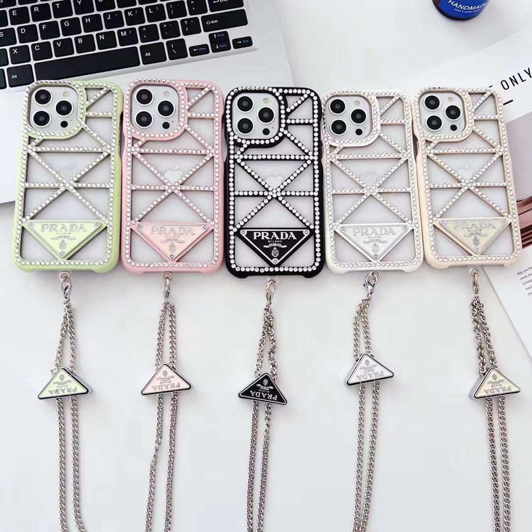 Diamond Hollow Phone Case For iPhone