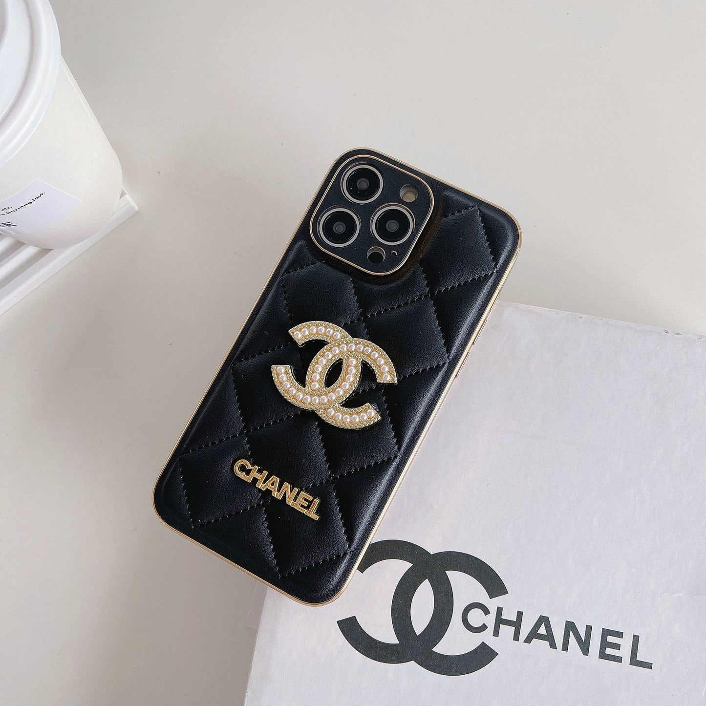 Pearl Diamond Phone Case For iPhone