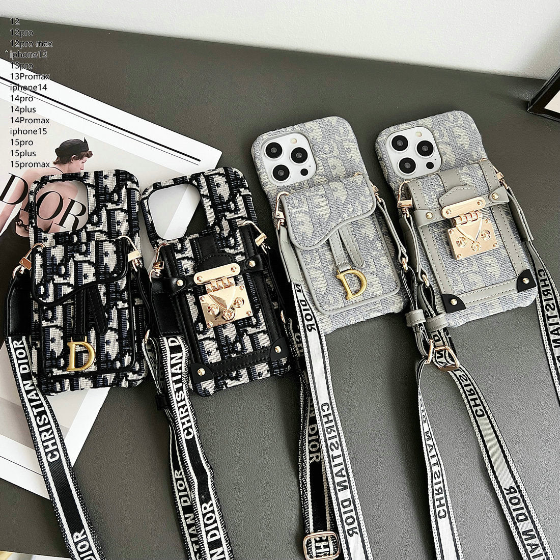 Stoff-Kartenhalter-Telefonhülle für iPhone