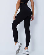 Domele Nahtlose Leggings - Schwarz