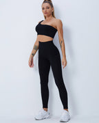 Domele Nahtlose Leggings - Schwarz