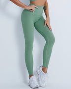 Domele Nahtlose Leggings - Grün