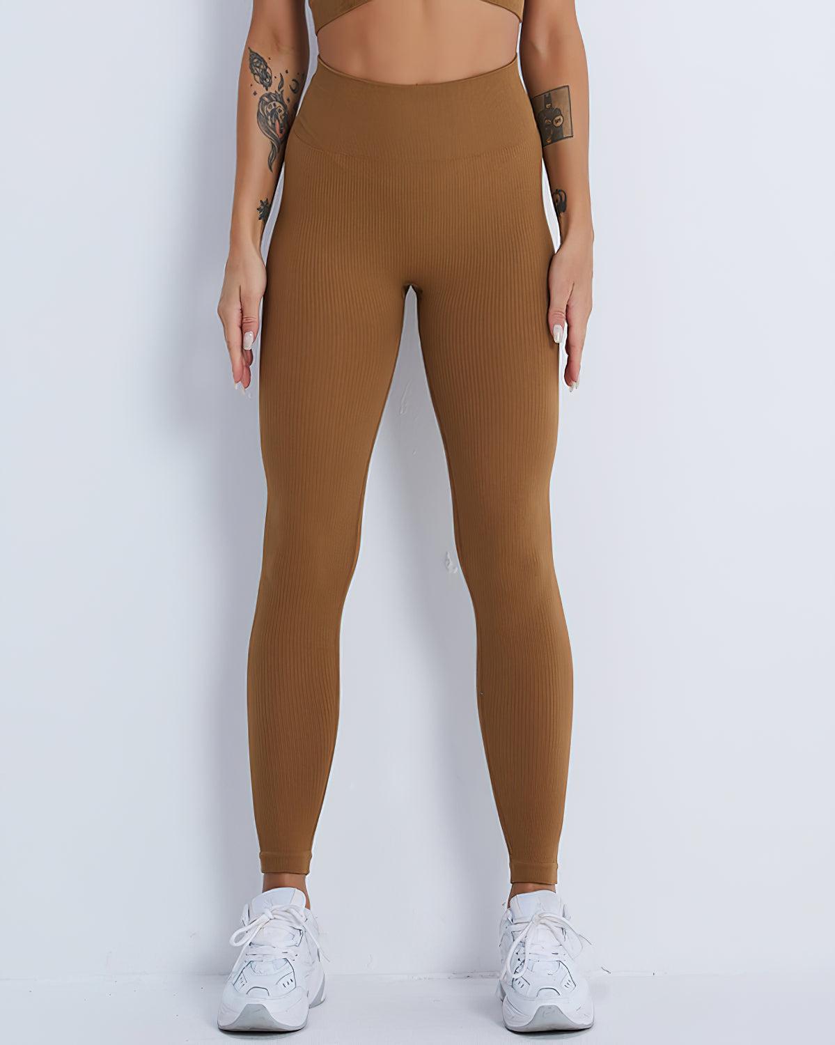 Domele Nahtlose Leggings - Braun