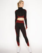 Embrace Nahtlose Leggings - Rot
