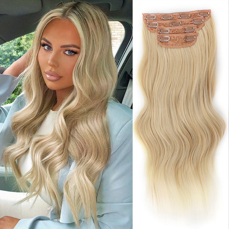 Long Wavy Clip in Hair Extensions (4PCS)