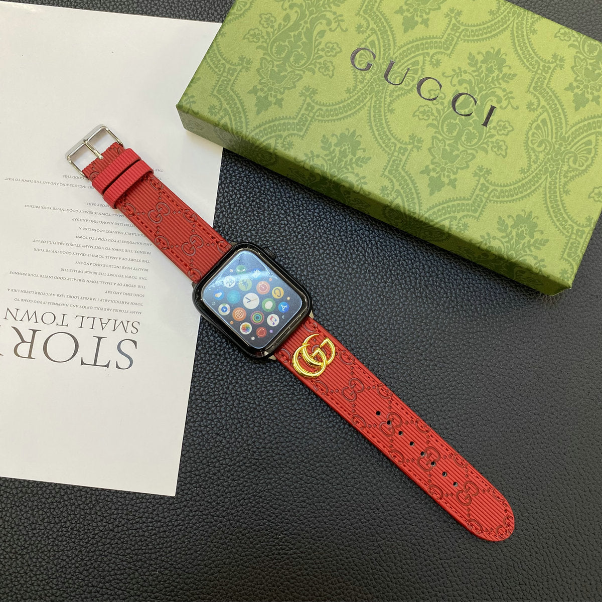 Herbstliche Lacklederarmbänder für die Apple Watch 