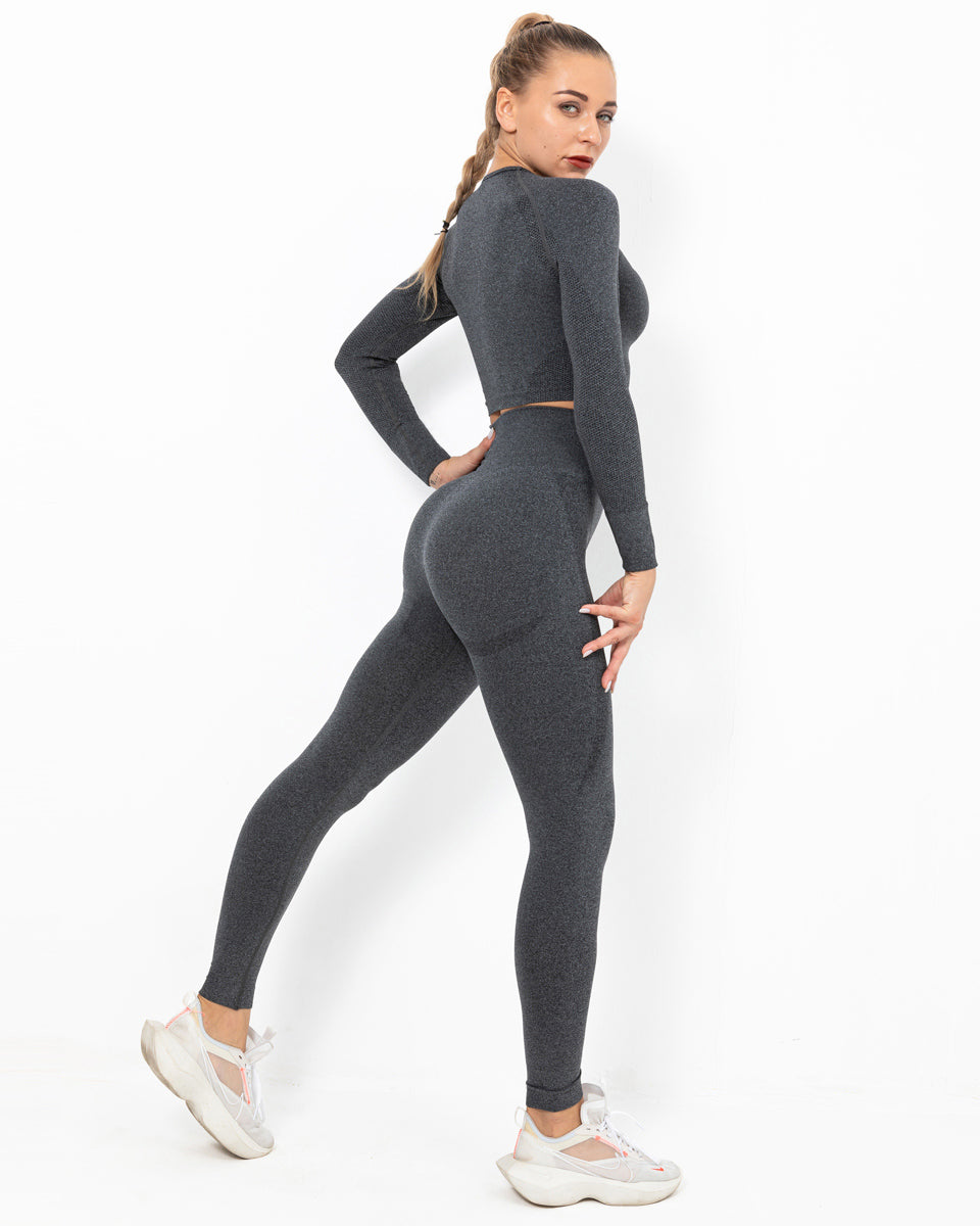 Felicity Nahtlose Leggings - Schwarz