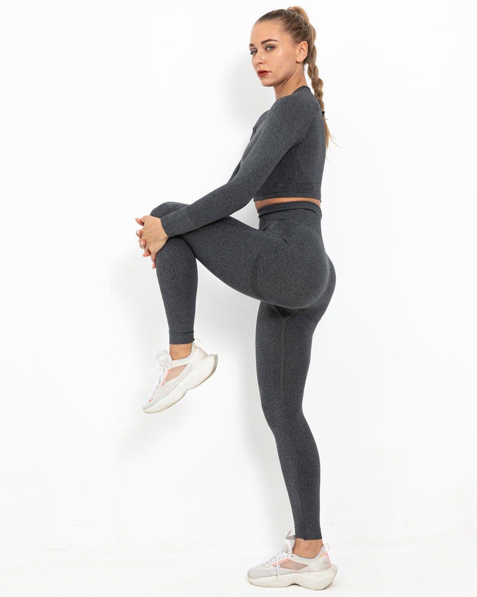 Felicity Nahtlose Leggings - Schwarz
