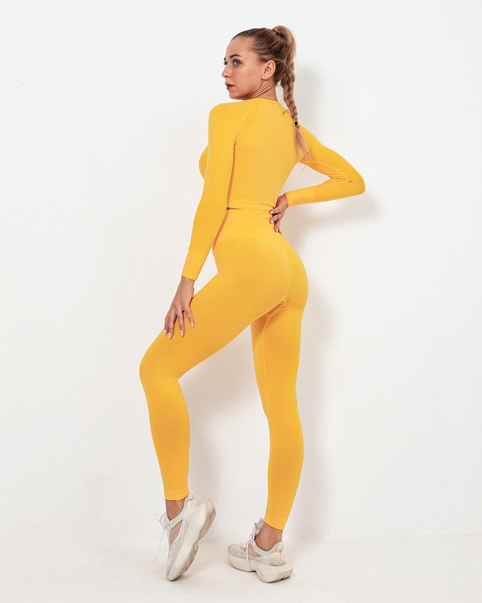 Felicity Nahtlose Leggings - Gelb