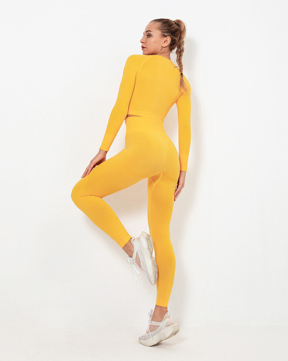 Felicity Nahtlose Leggings - Gelb