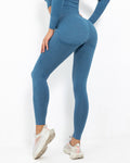 Felicity Nahtlose Leggings - Blau