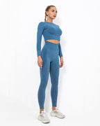 Felicity Nahtlose Leggings - Blau
