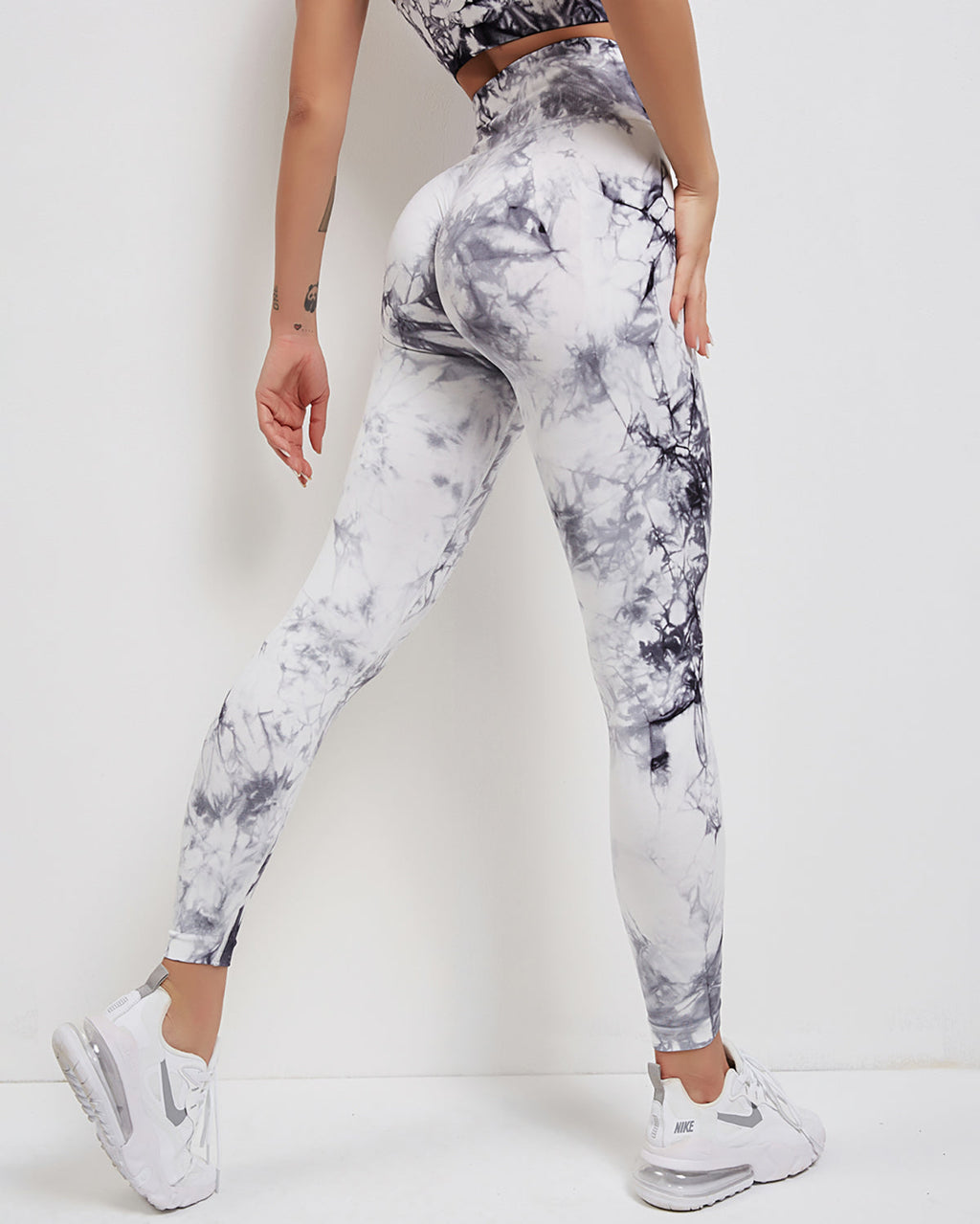 Fojo Dye Nahtlose Leggings - Weiß