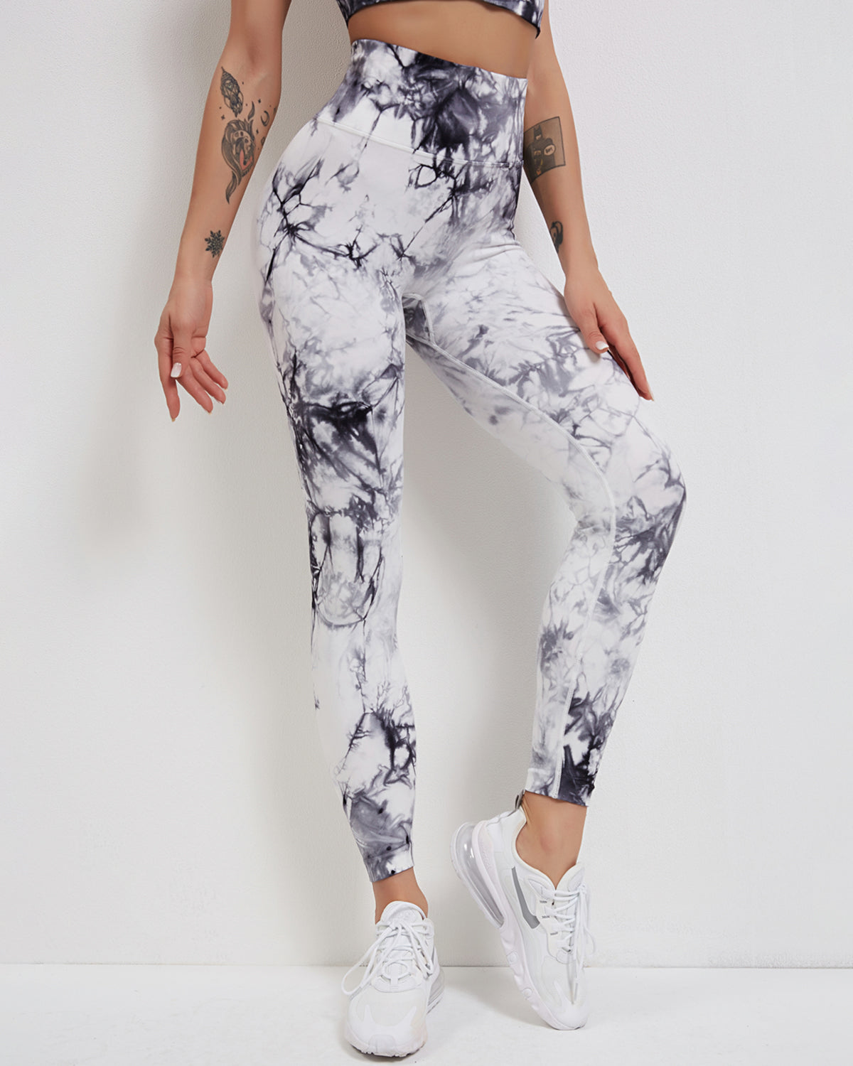 Fojo Dye Nahtlose Leggings - Weiß