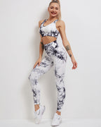Fojo Dye Nahtlose Leggings - Weiß
