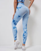 Fojo Dye Nahtlose Leggings - Blau