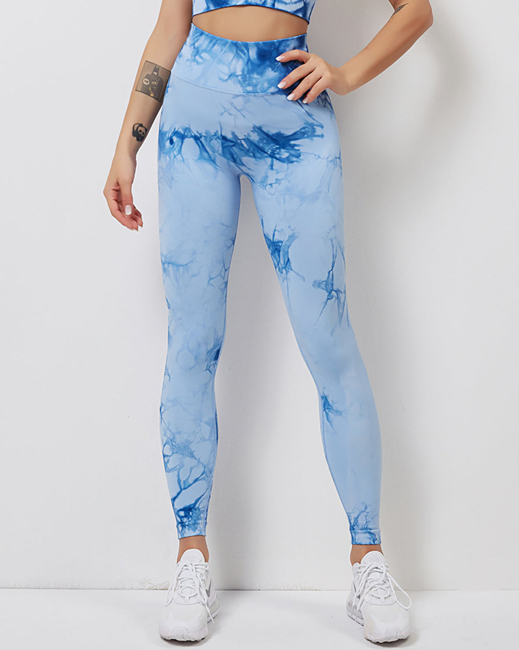 Fojo Dye Nahtlose Leggings - Blau